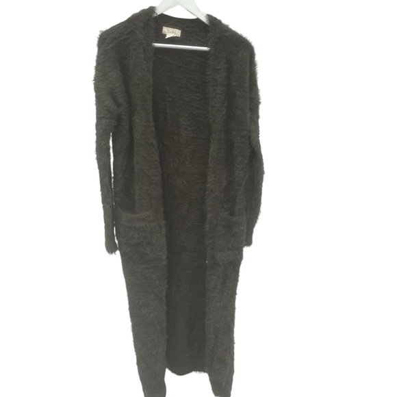 Kaisley Fuzzy Super Soft Long Cardigan Duster NWT NEW Sweater Size XS - Picture 3 of 7